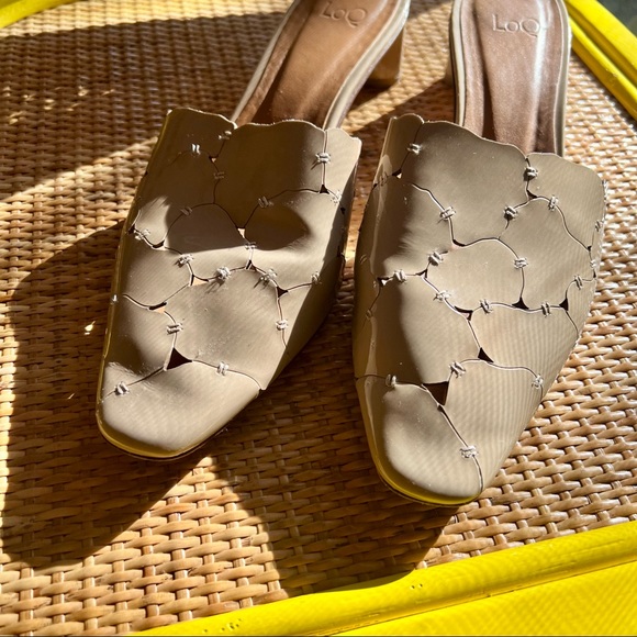 LOQ BEIGE LEATHER MULES | 39 - Picture 6 of 11